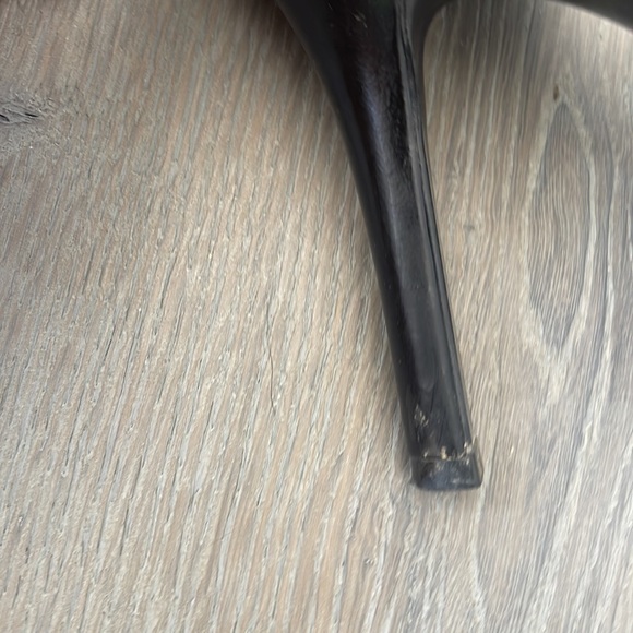 Aldo Black and Cream Stripe Peep Toe Stiletto-39(8.5) - Picture 10 of 12